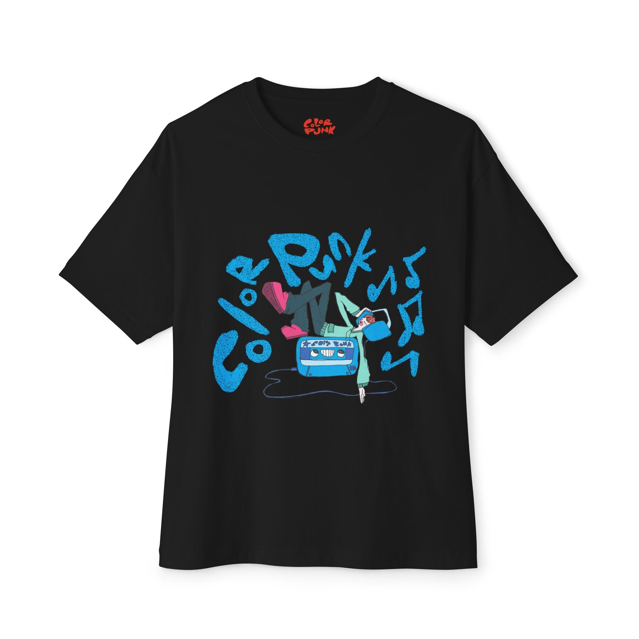 Vibrant Baggy Boxy Tee - Y2K Hip-Hop Style