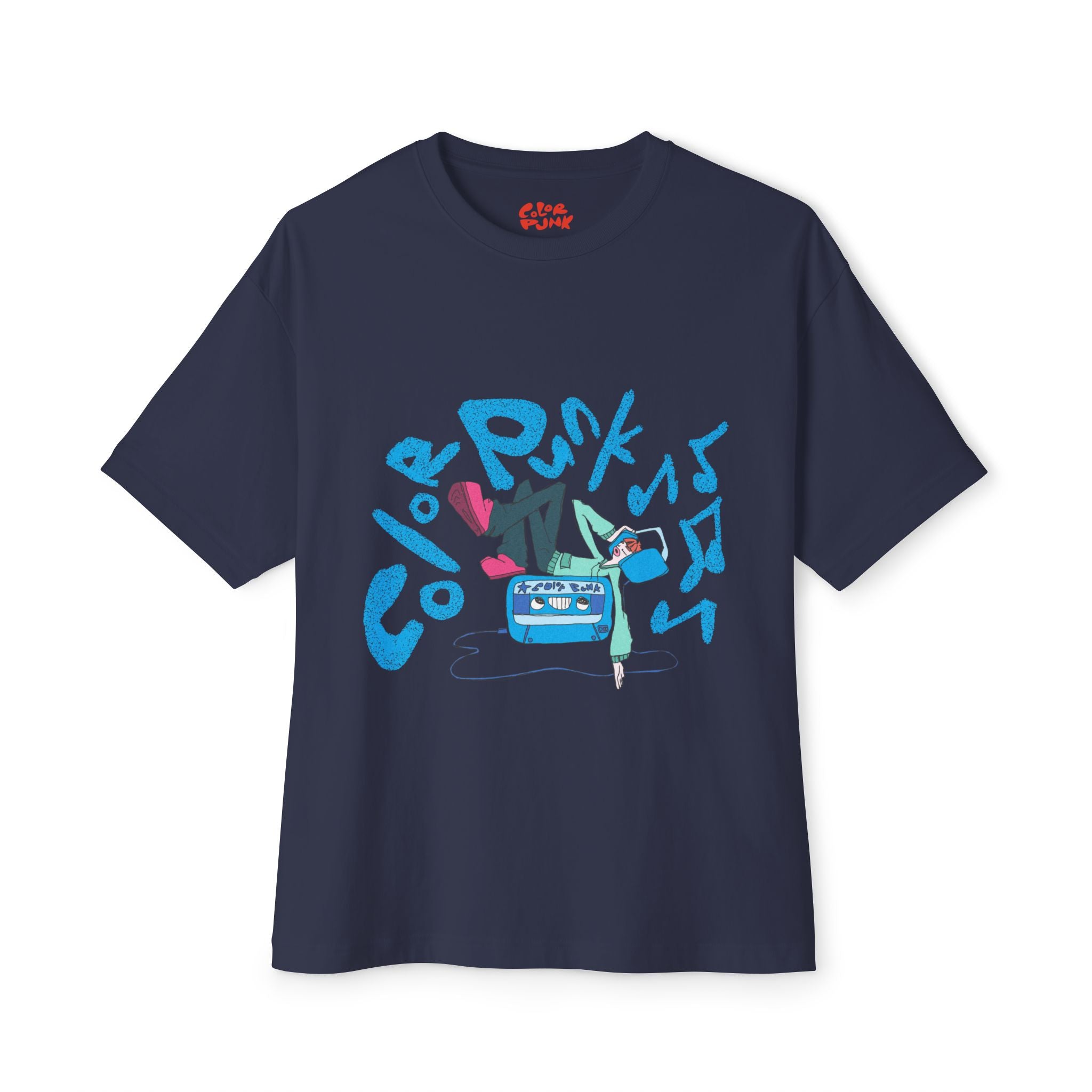 Vibrant Baggy Boxy Tee - Y2K Hip-Hop Style