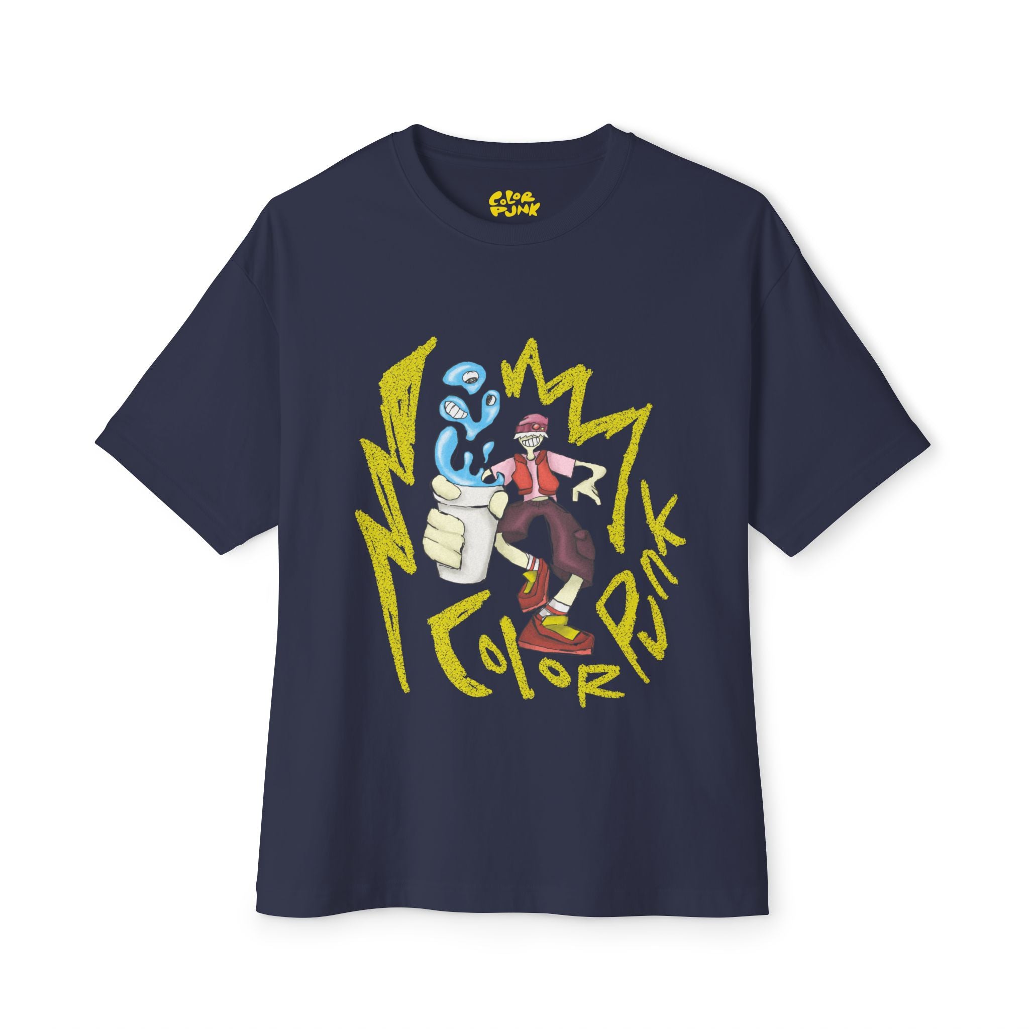 Vibrant Baggy Boxy Tee - Y2K Hip-Hop Style