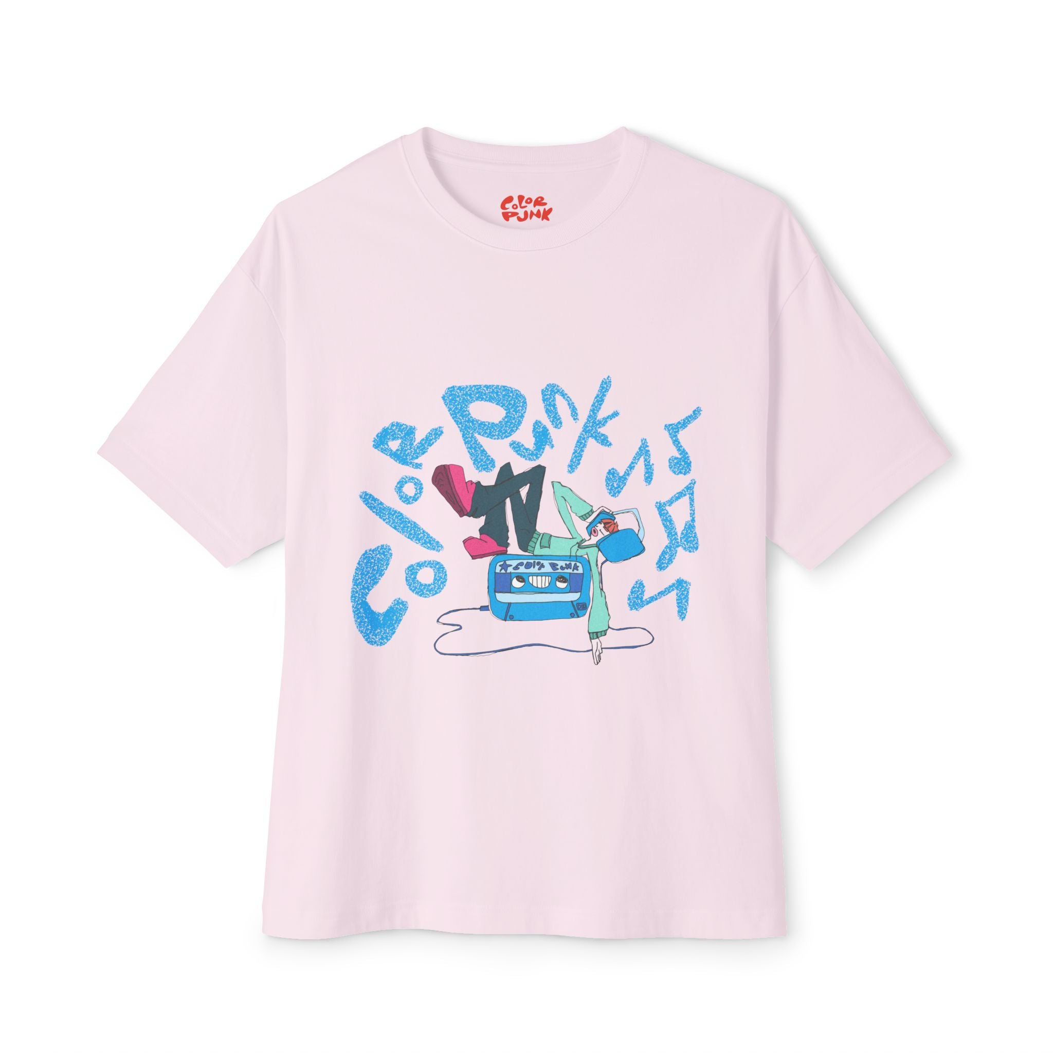 Vibrant Baggy Boxy Tee - Y2K Hip-Hop Style