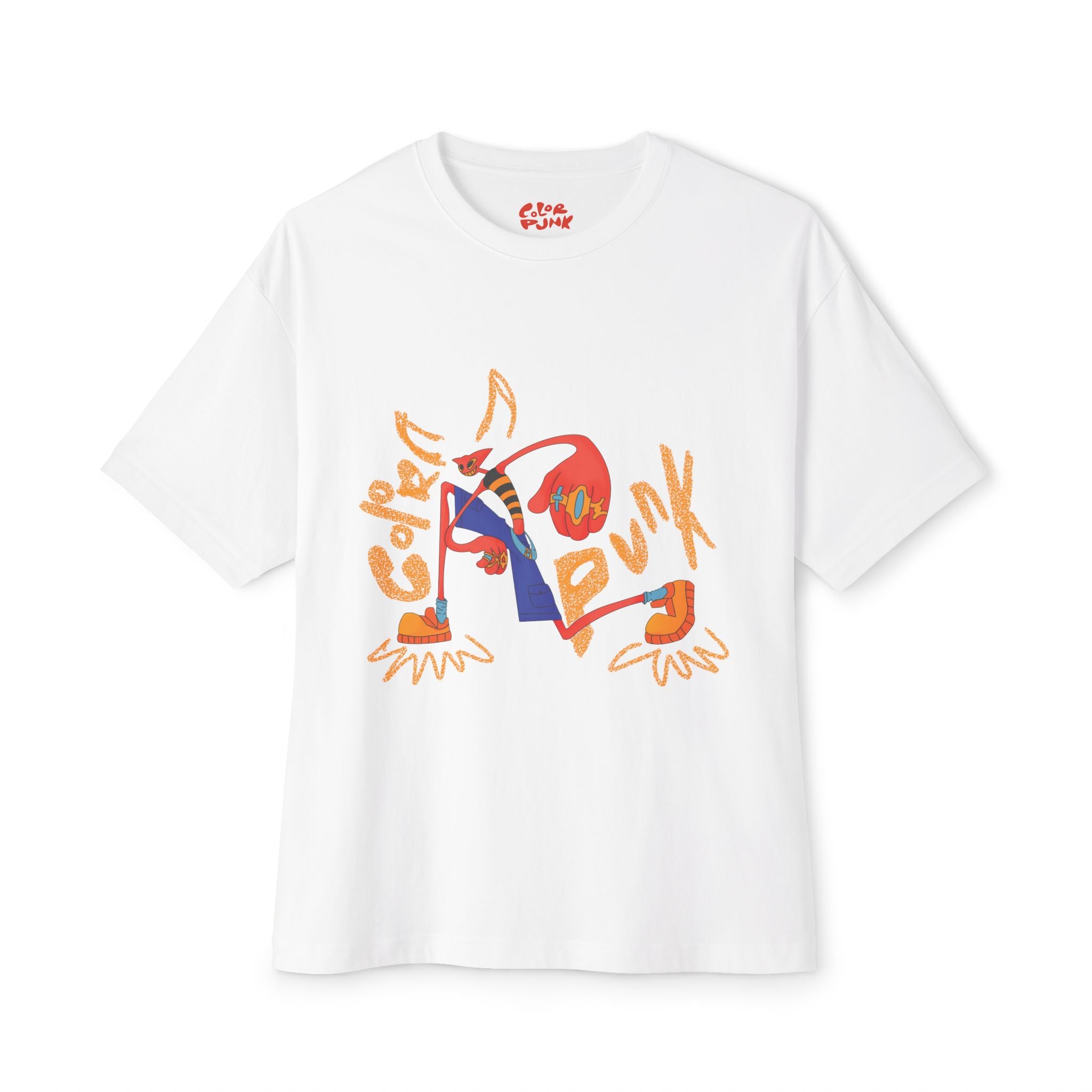 Vibrant Baggy Boxy Tee - Y2K Hip-Hop Style