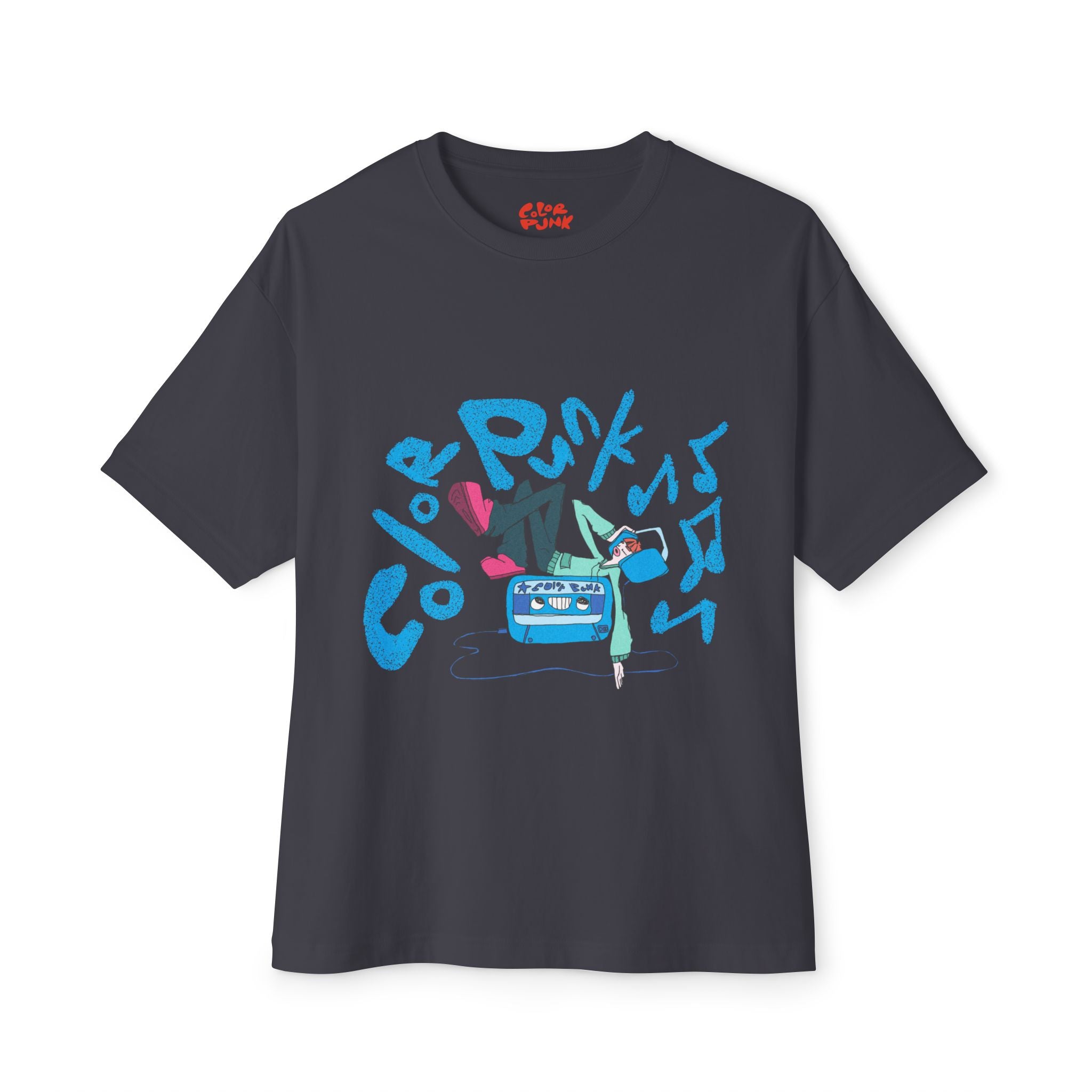 Vibrant Baggy Boxy Tee - Y2K Hip-Hop Style