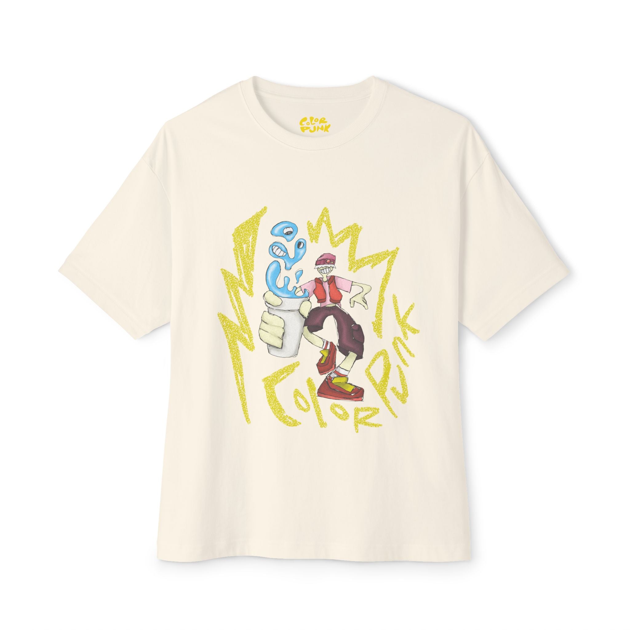 Vibrant Baggy Boxy Tee - Y2K Hip-Hop Style