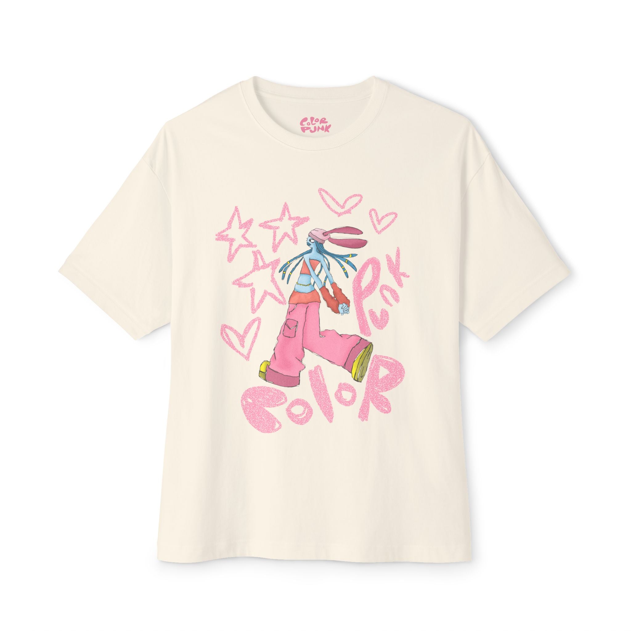 Vibrant Baggy Boxy Tee - Y2K Hip-Hop Style