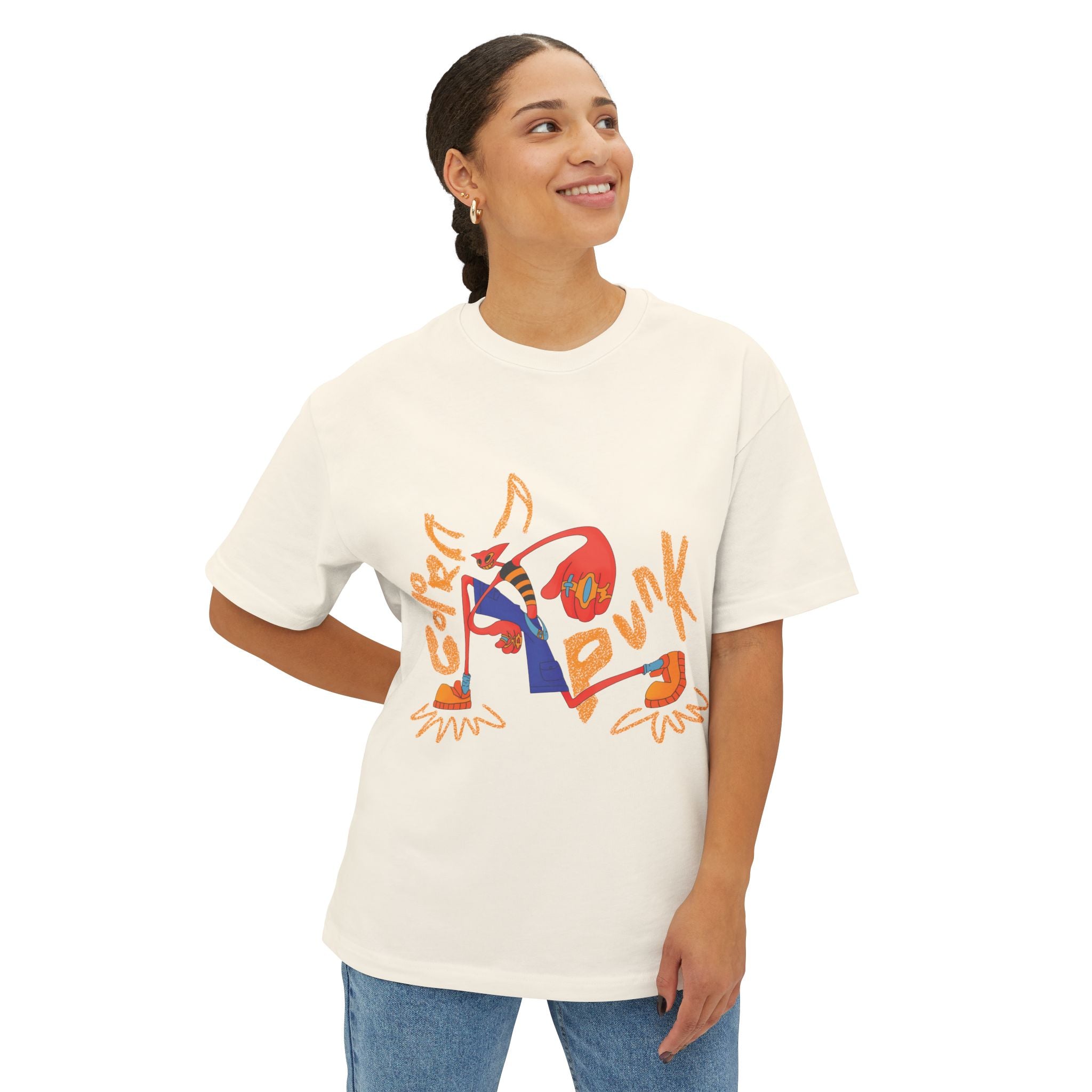 Vibrant Baggy Boxy Tee - Y2K Hip-Hop Style