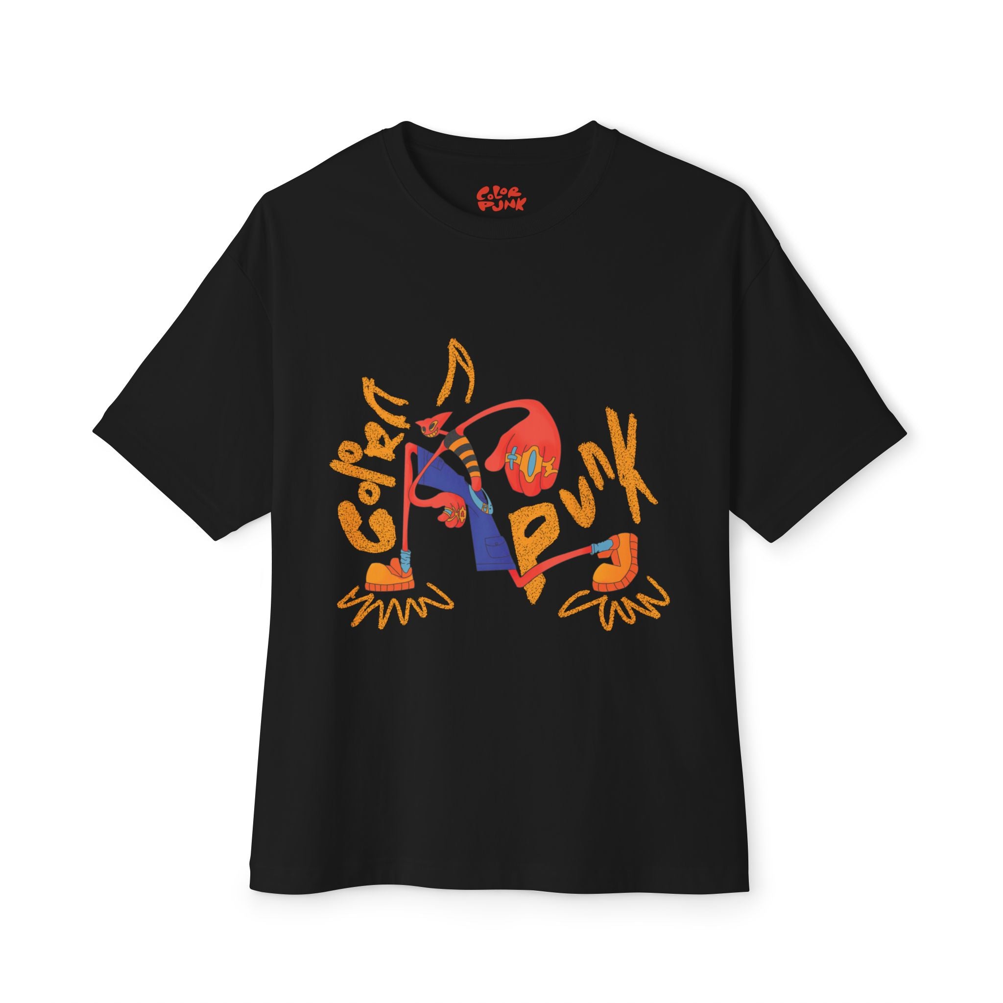 Vibrant Baggy Boxy Tee - Y2K Hip-Hop Style