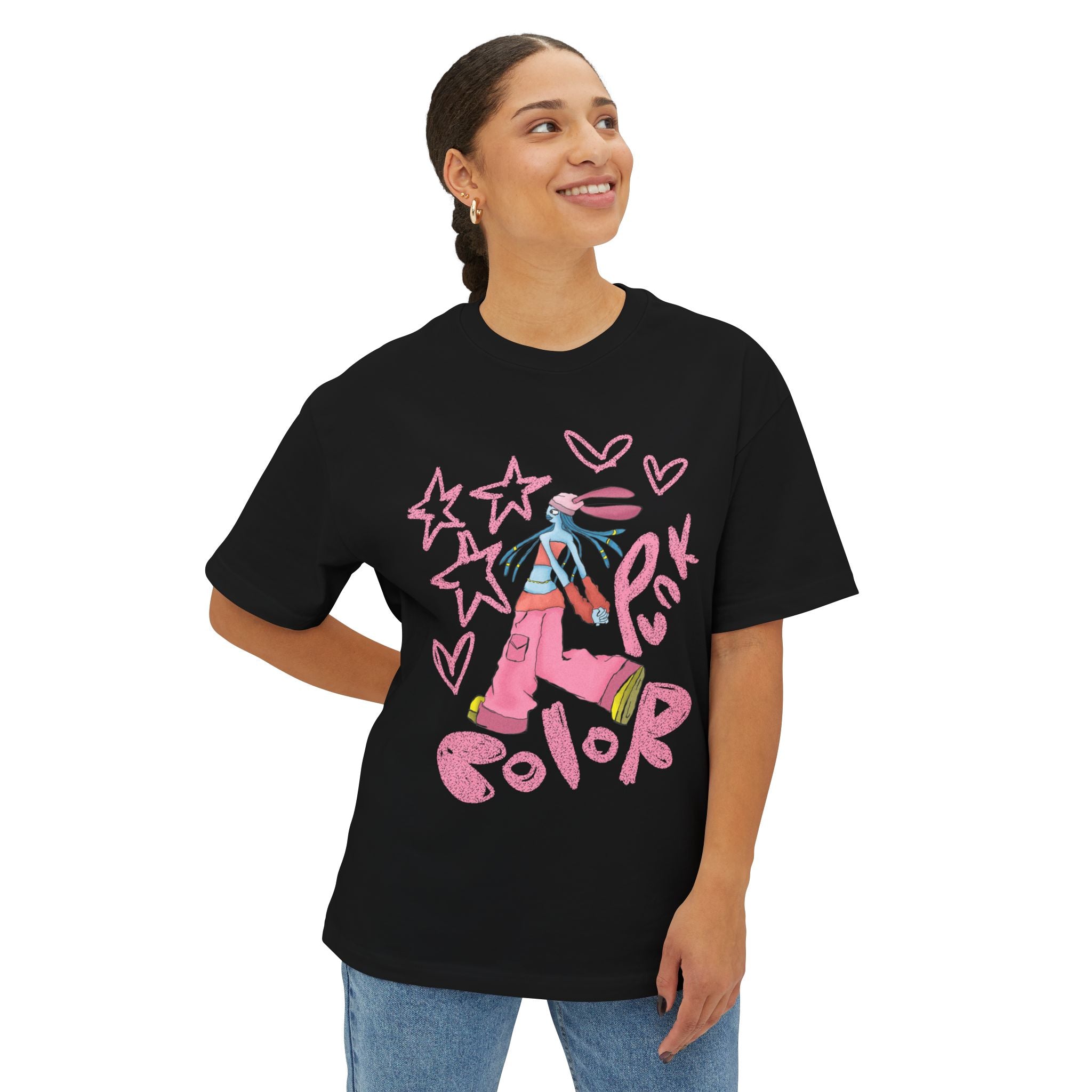 Vibrant Baggy Boxy Tee - Y2K Hip-Hop Style