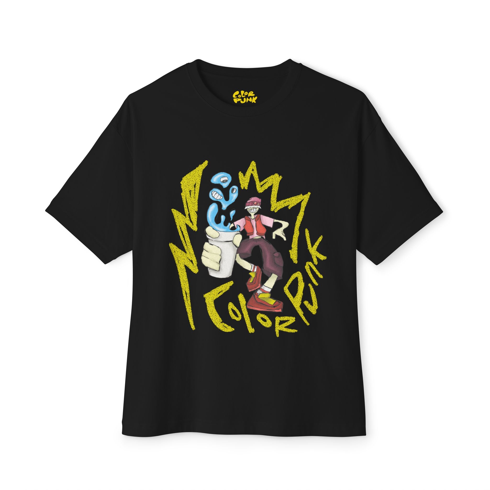 Vibrant Baggy Boxy Tee - Y2K Hip-Hop Style