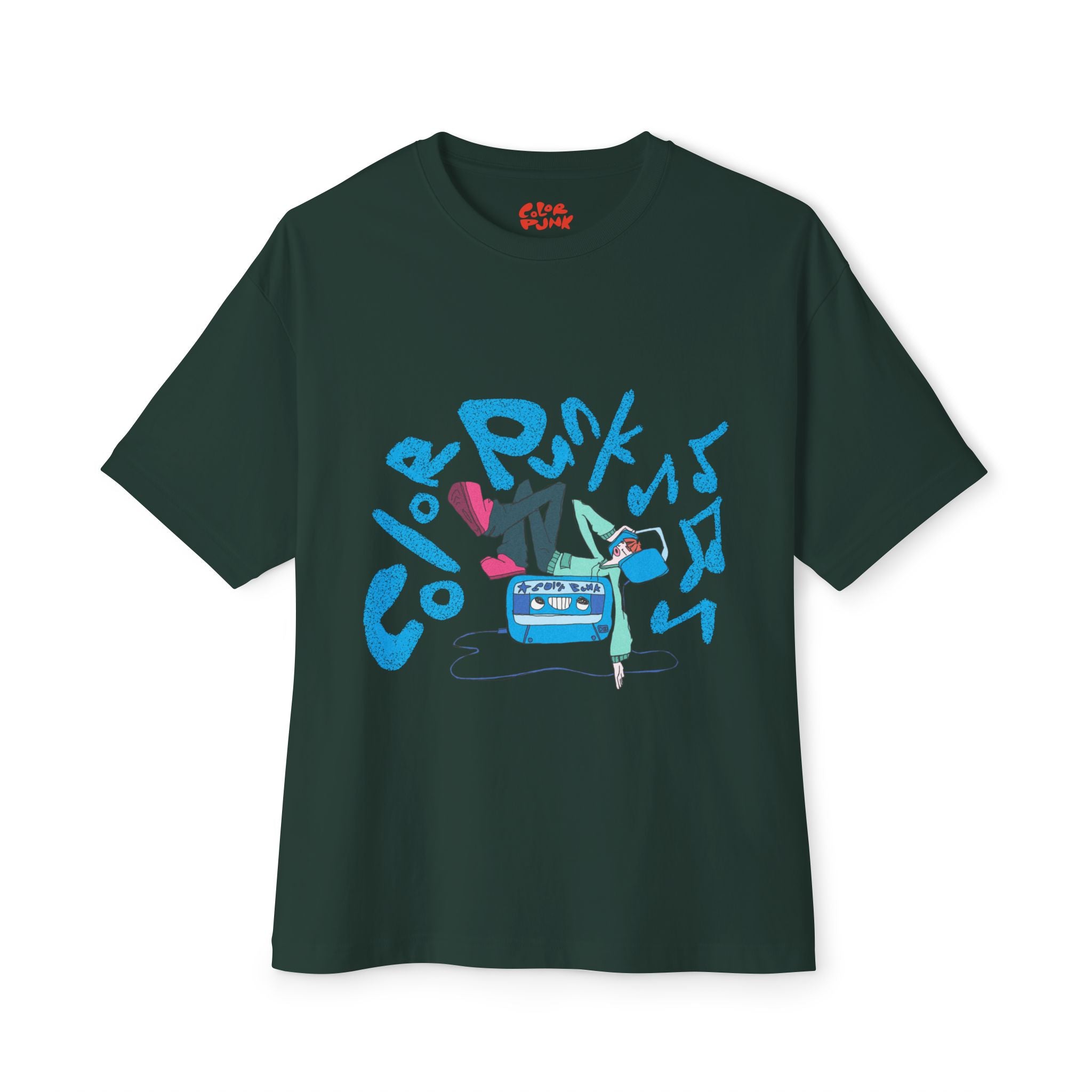 Vibrant Baggy Boxy Tee - Y2K Hip-Hop Style