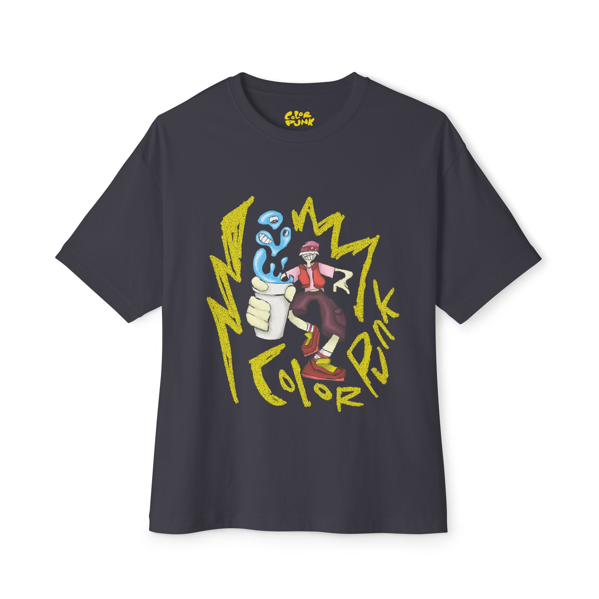 Vibrant Baggy Boxy Tee - Y2K Hip-Hop Style