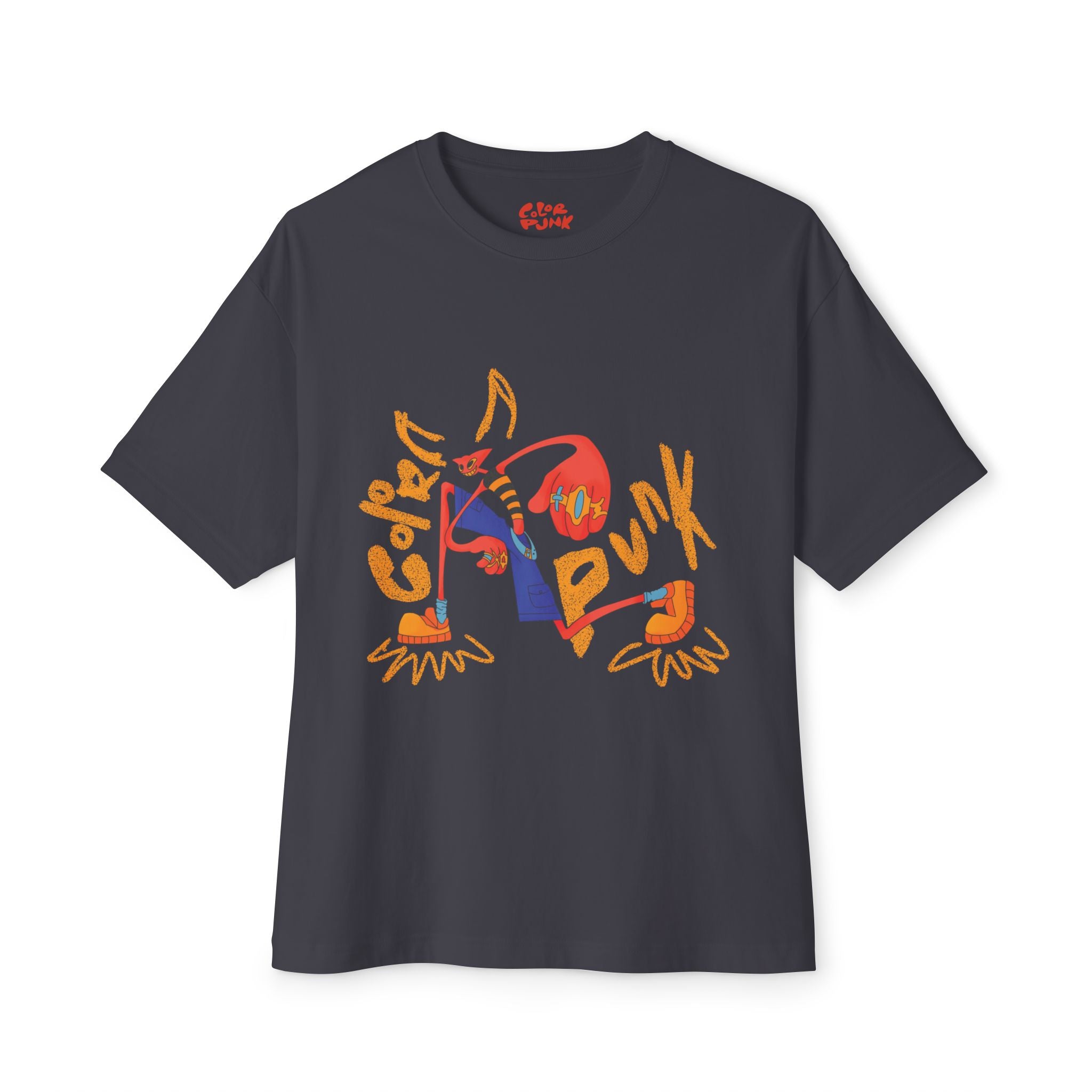 Vibrant Baggy Boxy Tee - Y2K Hip-Hop Style