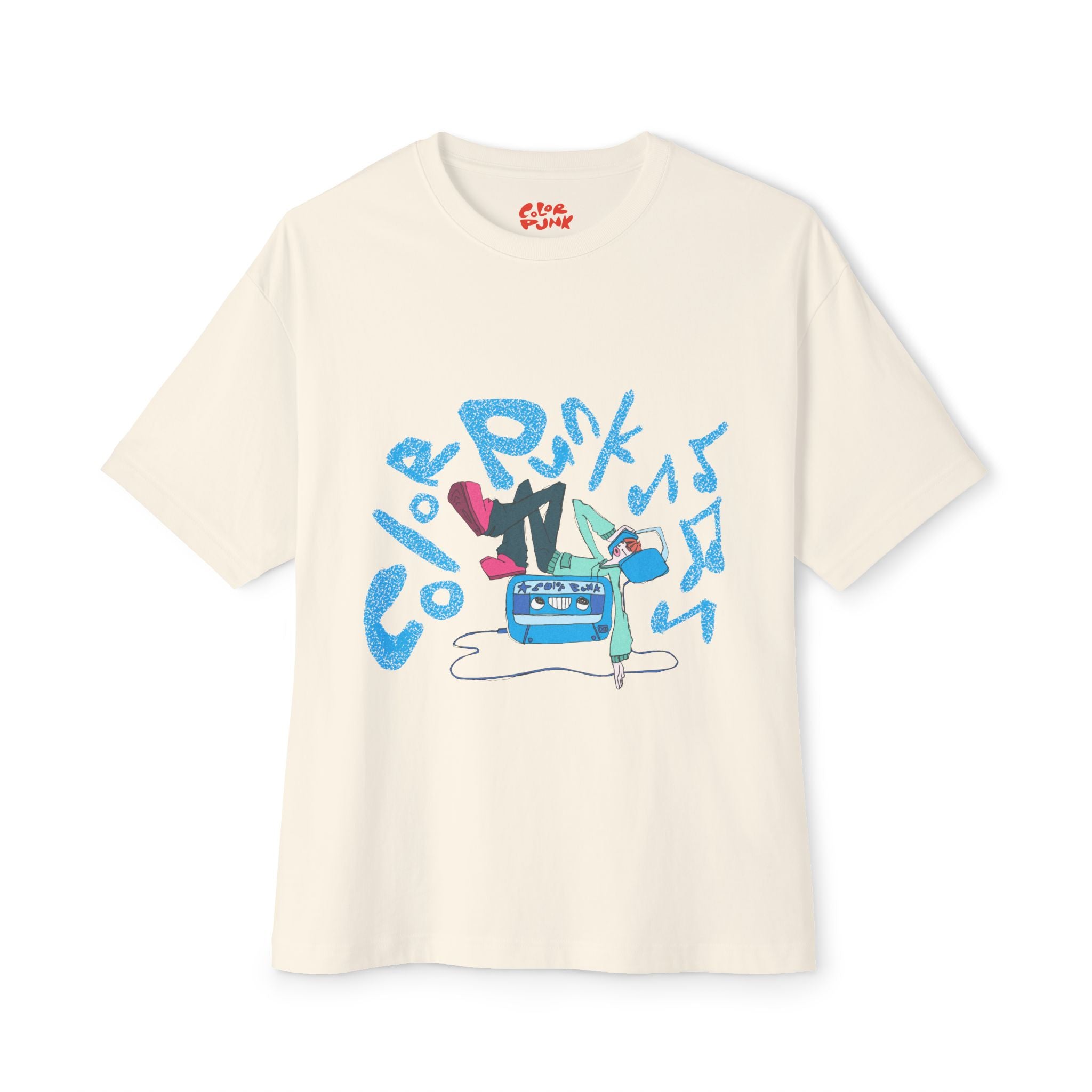Vibrant Baggy Boxy Tee - Y2K Hip-Hop Style