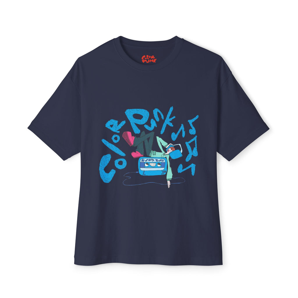 Vibrant Baggy Boxy Tee - Y2K Hip-Hop Style