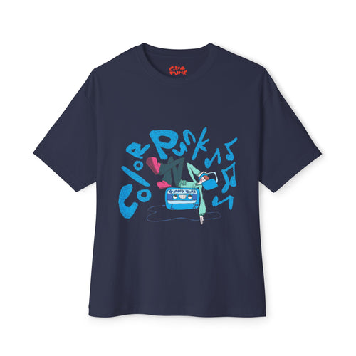 Vibrant Baggy Boxy Tee - Y2K Hip-Hop Style