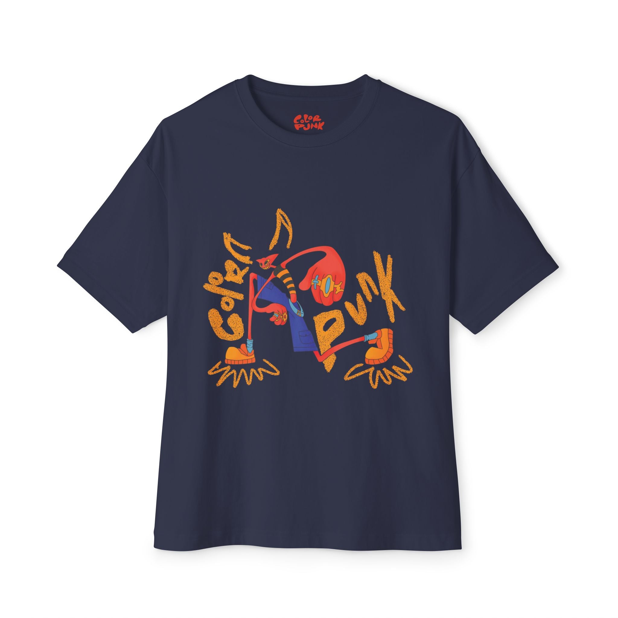 Vibrant Baggy Boxy Tee - Y2K Hip-Hop Style