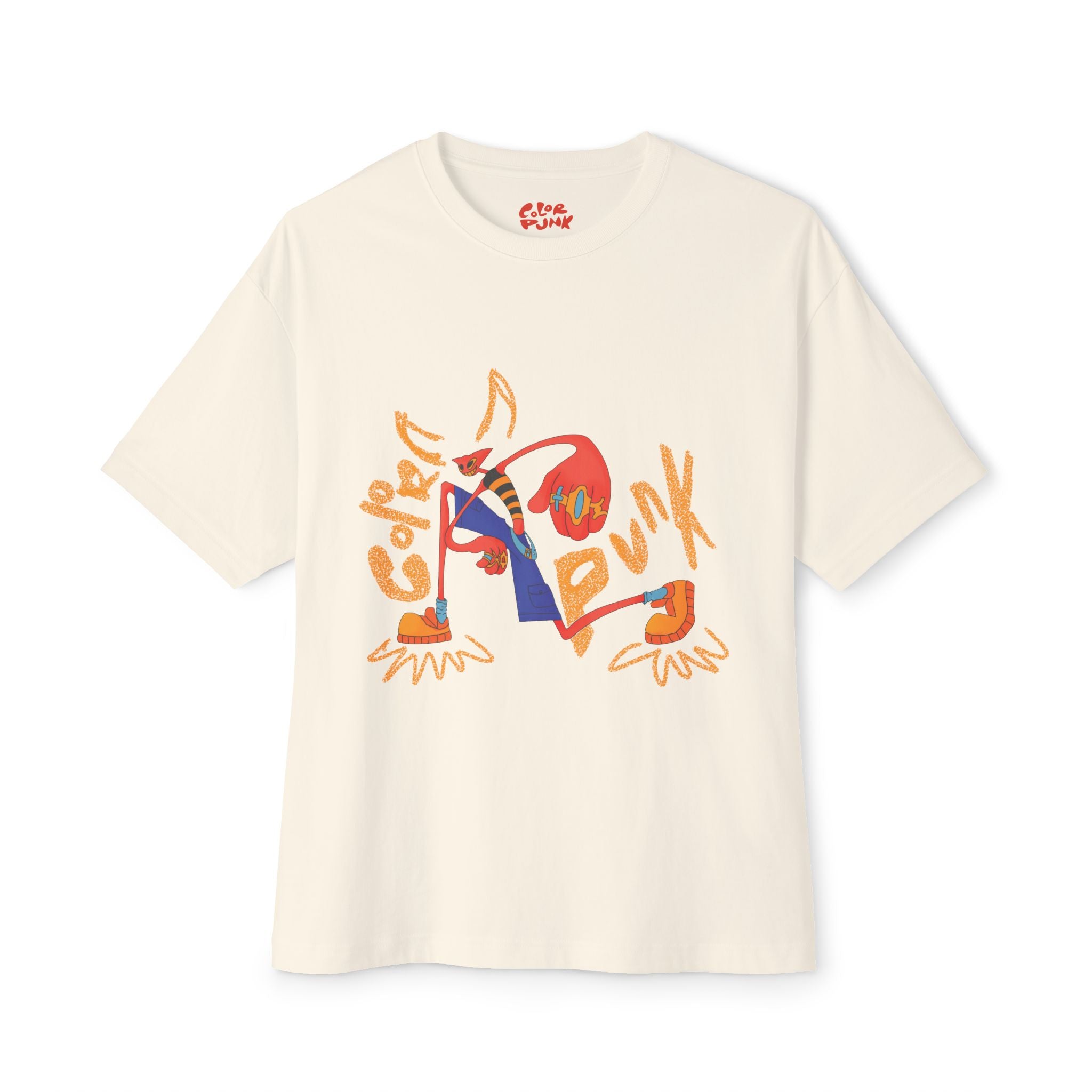Vibrant Baggy Boxy Tee - Y2K Hip-Hop Style