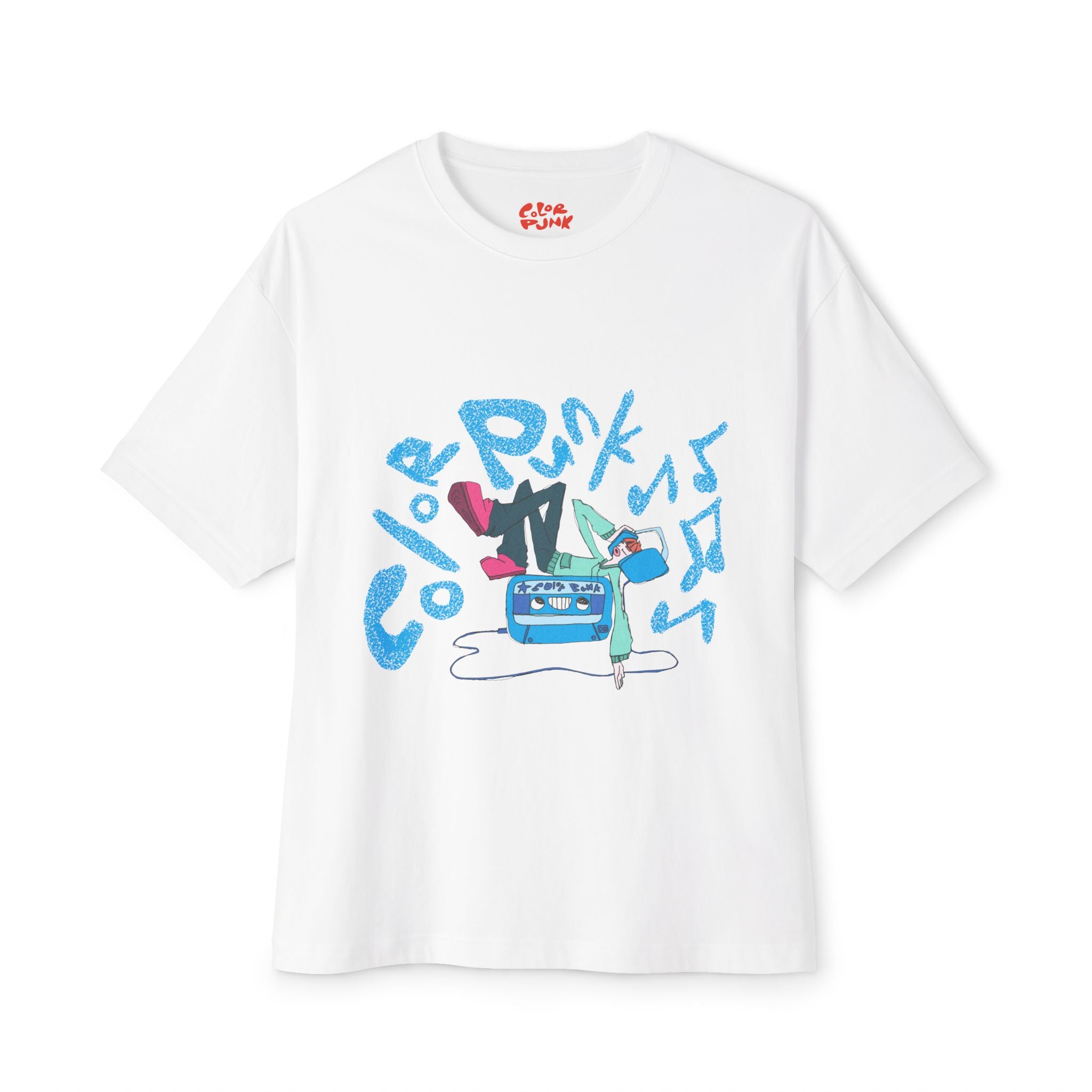 Vibrant Baggy Boxy Tee - Y2K Hip-Hop Style