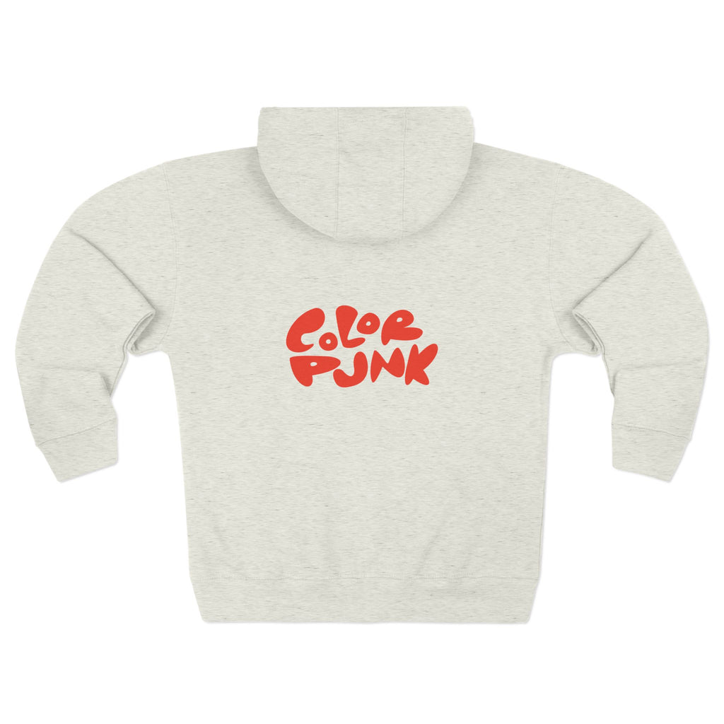 Color Punk Zip Hoodie