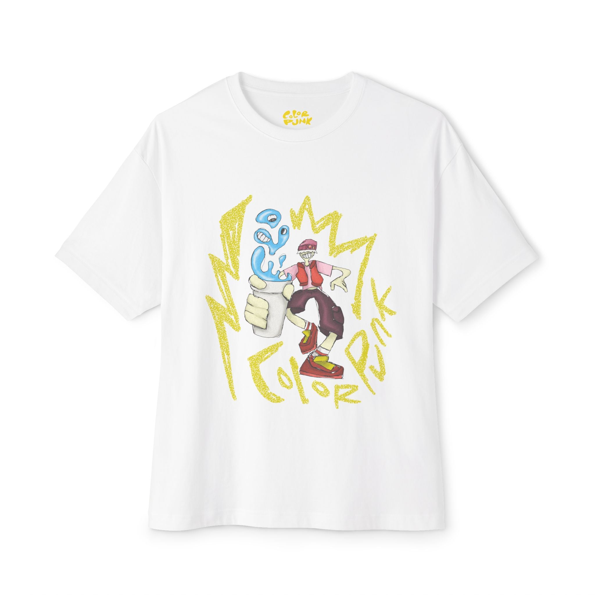 Vibrant Baggy Boxy Tee - Y2K Hip-Hop Style