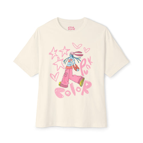 Vibrant Baggy Boxy Tee - Y2K Hip-Hop Style