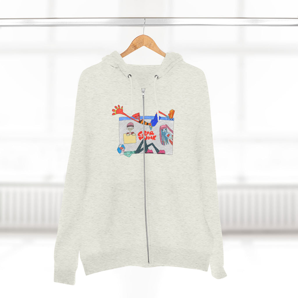 Color Punk Zip Hoodie