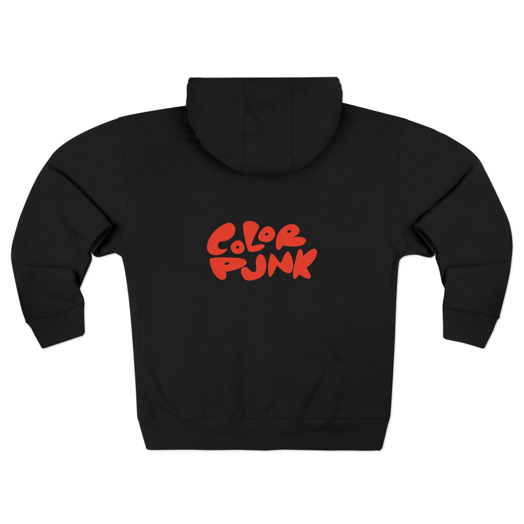Color Punk Zip Hoodie